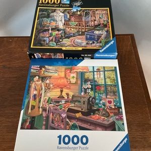 2 Ravensburger puzzle 1000 piece